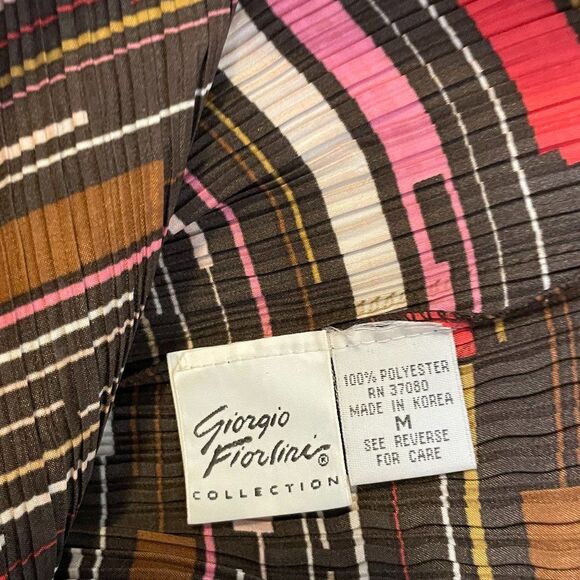 Giorgio Fiorlini Boho Stretch Fitted Sleeveless V-neck Womens Top Size M - Picture 4 of 5